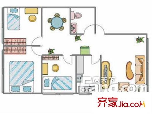 中國通信第二公司家屬院 戶型圖