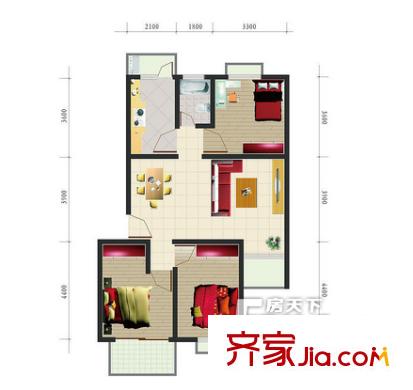 中國(guó)通信第二公司家屬院 戶型圖