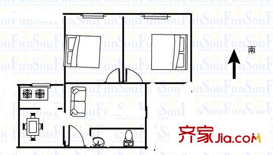 中國(guó)通信第二公司家屬院 0室 戶型圖