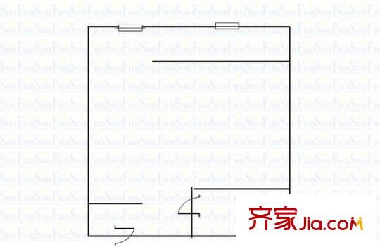 裕朗國(guó)際 1室 戶型圖