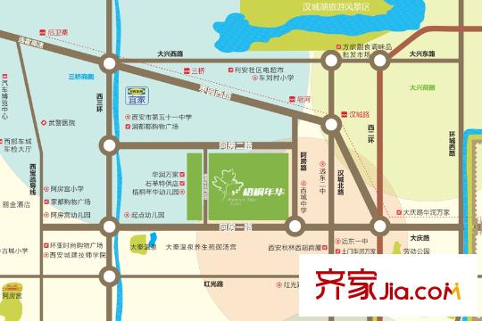 梧桐年華區(qū)位圖
