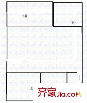 陜一針家屬院 3室 戶型圖