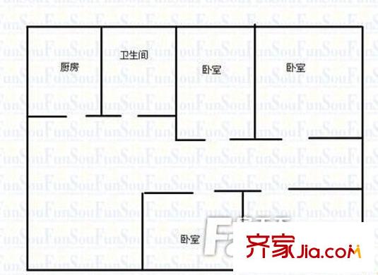 西光新村 4室戶型圖