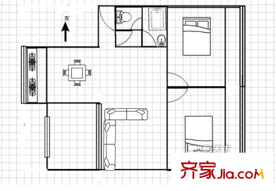 新城區(qū)國稅局家屬院 戶型圖