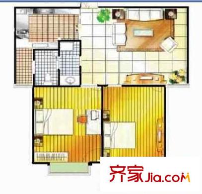 農(nóng)業(yè)廳家屬院 3室 戶型圖