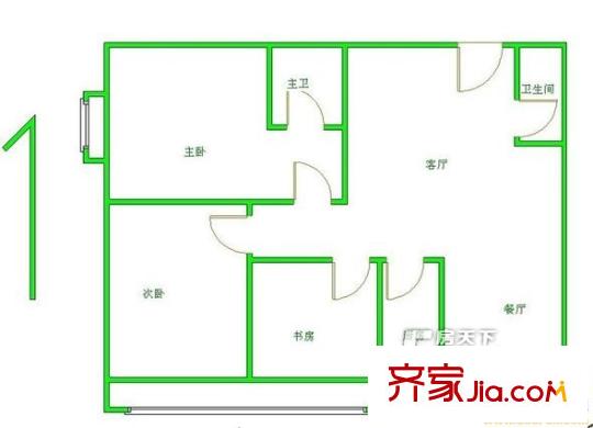 唐宮尚品戶型圖戶型圖 3室2廳2衛(wèi)