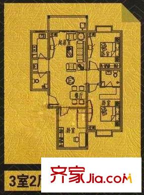 唐宮尚品戶型圖戶型圖 3室2廳2衛(wèi)