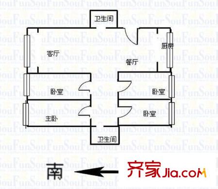 西安 新園小區(qū) 戶型圖