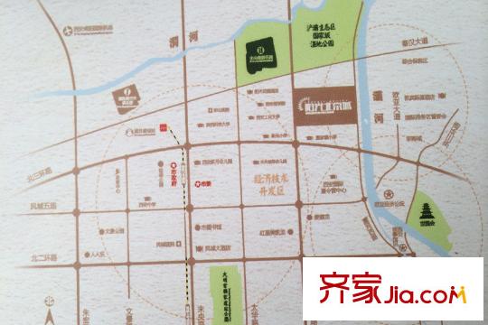 陽(yáng)光北京城區(qū)位圖