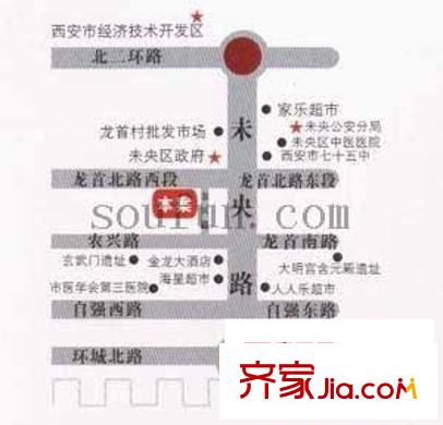 都市桂苑交通圖
