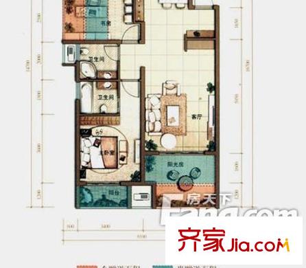 東新街小區(qū) 2室 戶型圖