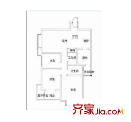 文景小區(qū)西區(qū)戶型圖市政府文景小區(qū) 3室 戶型圖 3室2廳2衛(wèi)1廚