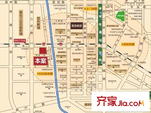 東方米蘭國際城區(qū)位圖