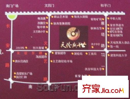 天倫盛世交通圖