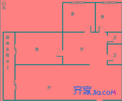 安馨園 3室 戶型圖