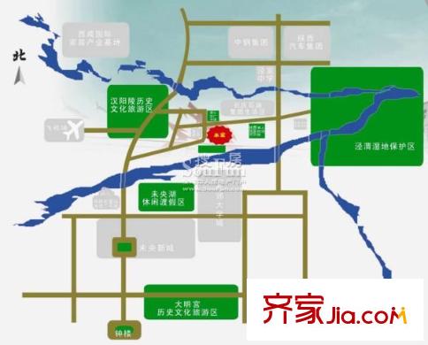 鼎正慶化苑交通圖效果圖