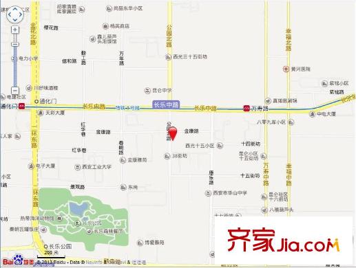 新城區(qū)國(guó)稅局家屬院交通圖 