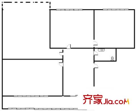農(nóng)業(yè)廳家屬院 2室 戶型圖