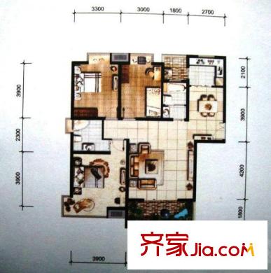  雅荷度假山莊 2室 戶型圖