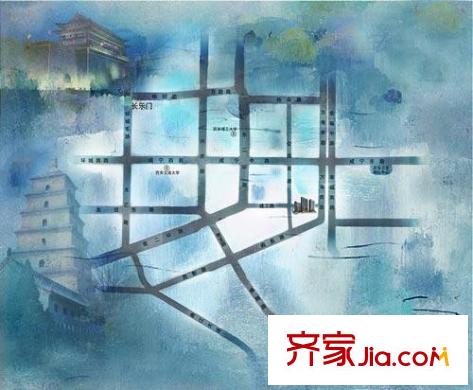 龍城四季交通圖項目區(qū)位圖