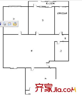 古跡嶺小區(qū) 3室 戶型圖
