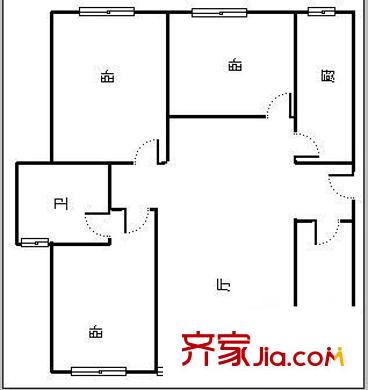 文華閣 3室 戶型圖