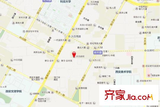 太白庭院交通圖西安  