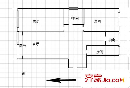 金仕華城 3室 戶型圖