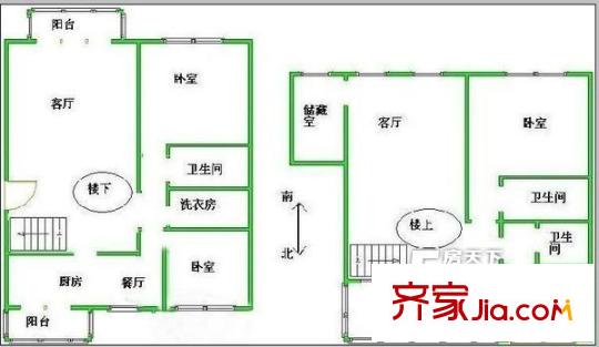 雅荷度假山莊 4室 戶型圖
