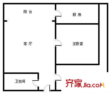 羽源欣居 2室 戶型圖
