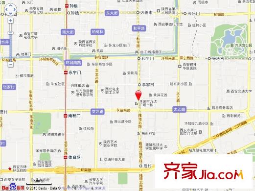 李家村萬(wàn)達(dá)廣場(chǎng)交通圖