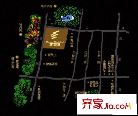 萊安逸境交通圖區(qū)位圖