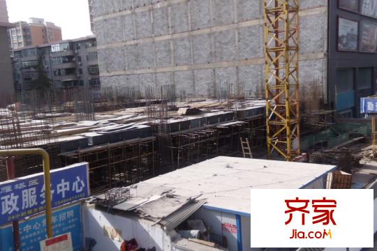 學(xué)府公館整棟樓體施工進(jìn)度（2013.4.9）