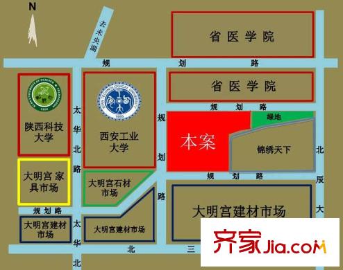 學(xué)府中央交通圖