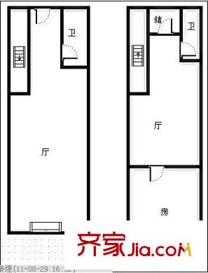 上城LOFT 2室 戶型圖