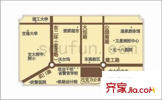 巧克力公寓交通圖