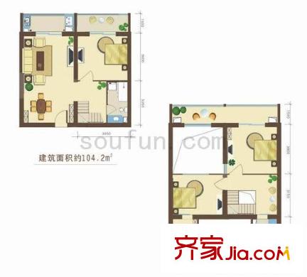 巧克力公寓 3室 戶型圖