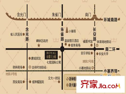 帝都大公館區(qū)位圖