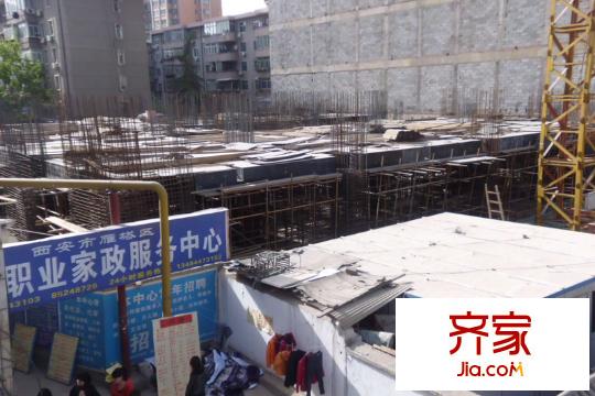 學(xué)府公館整棟樓體施工進(jìn)度（2013.4.9）