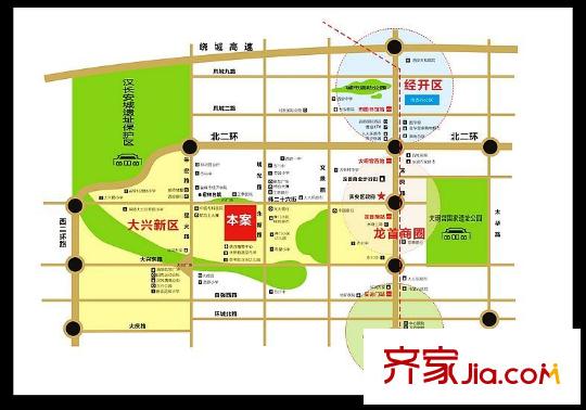 皇族名居2期區(qū)域圖