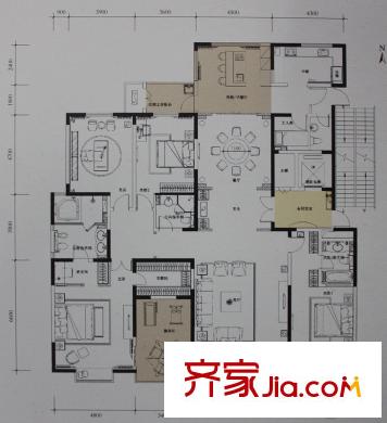 自在山F戶(hù)型 4室4廳4衛(wèi)2廚