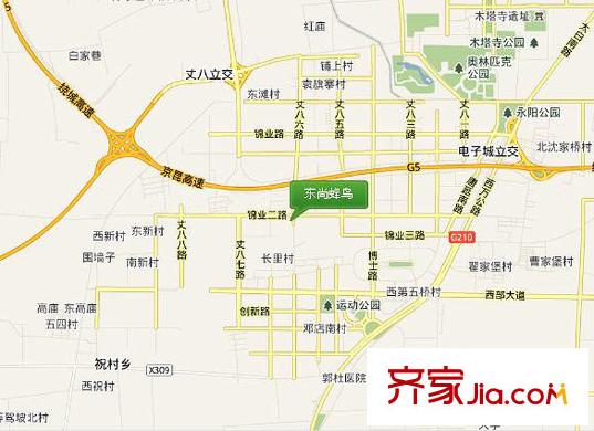 東尚蜂鳥區(qū)位圖