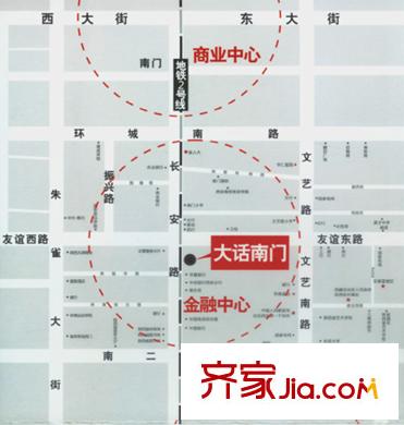 大話南門項目交通圖