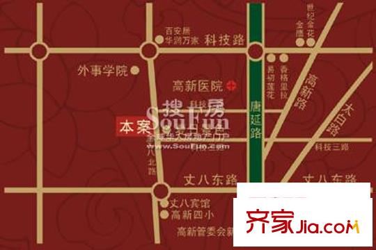 龍城銘園國際社區(qū)交通圖