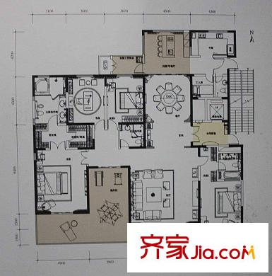 自在山D戶(hù)型 4室4廳2衛(wèi)2廚