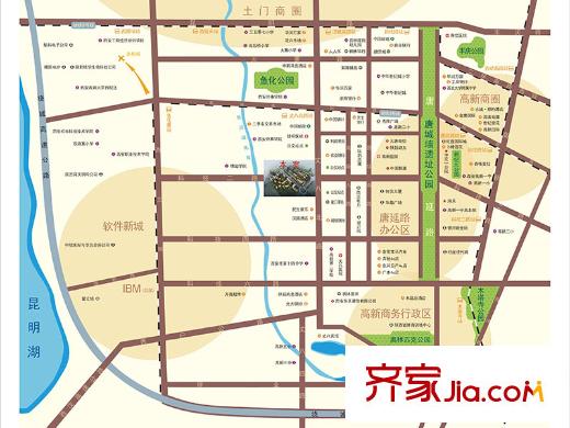龍城銘園國際社區(qū)區(qū)位圖