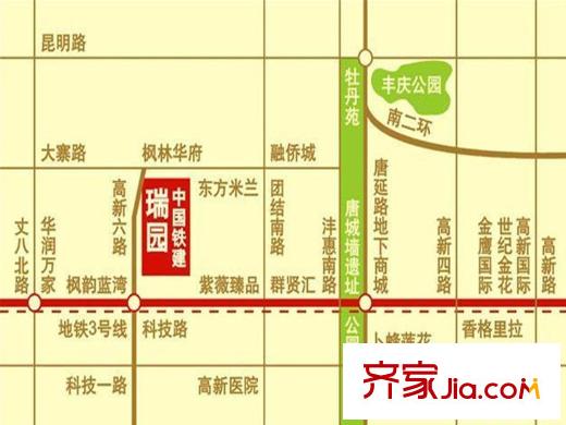 中國(guó)?鐵建瑞園交通圖