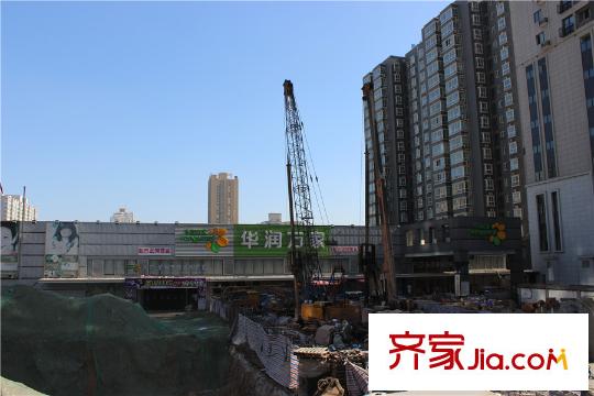 名京?九合院周邊華潤萬家實景圖（攝于2015年1月21日）
