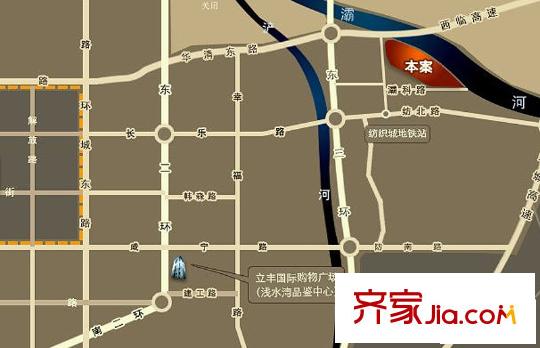 普華淺水灣區(qū)位圖