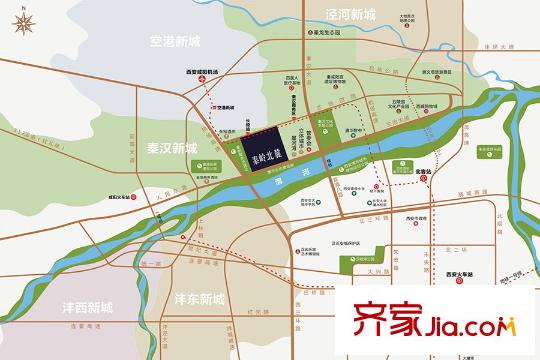 秦嶺北麓區(qū)位圖